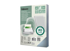 Voorblad Fellowes A4 PVC 200micron recycled 100 stuks
