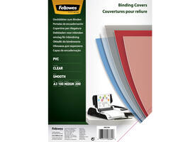Voorblad Fellowes A3 PVC 200micron 100 stuks