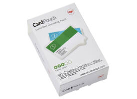 Lamineerhoes GBC creditcard 54x86mm 2x125micron 100 stuks
