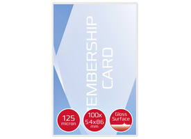 Lamineerhoes GBC creditcard 54x86mm 2x125micron 100 stuks
