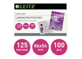 Lamineerhoes Leitz iLAM 54x86mm 2x125micron EVA 100 stuks