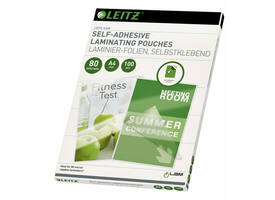 Lamineerhoes Leitz iLAM A4 zelfklevend 2x80micron EVA 100 stuks
