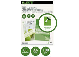 Lamineerhoes Leitz iLAM A4 zelfklevend 2x80micron EVA 100 stuks