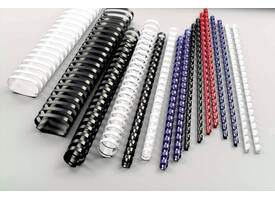 Bindrug GBC 6mm 21rings A4 zwart 100 stuks