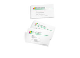 Visitekaart Sigel 85x55mm blanco 190gr  afgeronde hoeken wit 100 stuks