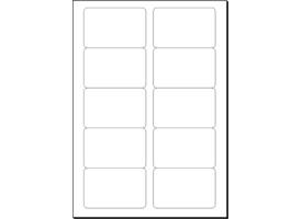 Visitekaart Sigel 85x55mm blanco 225gr ronde hoeken wit 100 stuks