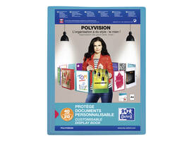 Showalbum Oxford Polyvision A4 20-tassen PP blauw