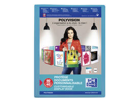 Showalbum Oxford Polyvision A4 40-tassen PP blauw