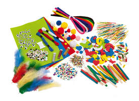 Hobby artikelen Folia met meer dan 1300 stuks assorti