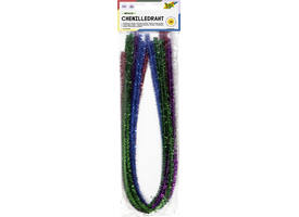 Chenilledraad Folia 50cm 8mm doorsnede 10 stuks metalic assorti