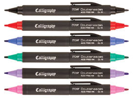 Kalligrafiepen Itoya CL-10 1.5 èn 3.0mm blauw
