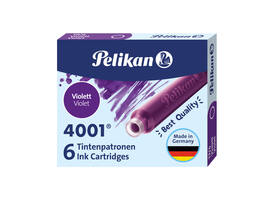 Inktpatroon Pelikan 4001 violet 6 stuks
