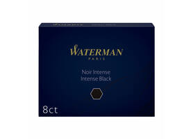 Inktpatroon Waterman nr 23 lang zwart pak à 8 stuks
