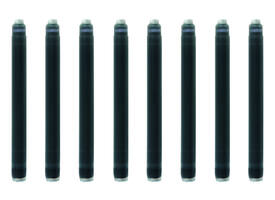 Inktpatroon Waterman nr 23 lang zwart pak à 8 stuks