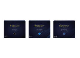 Inktpatroon Waterman nr 23 lang blauw pak à 8 stuks