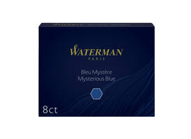Inktpatroon Waterman nr 23 lang blauwzwart pak à 8 stuks
