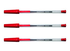 Balpen Quantore Stick rood medium