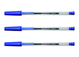 Balpen Quantore Stick blauw medium