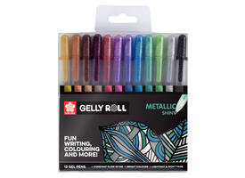 Gelschrijver Sakura Gelly Roll Metallic set à 12 kleuren