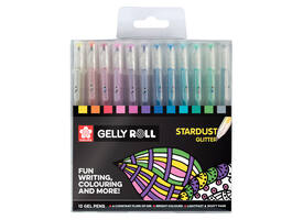 Gelschrijver Sakura Gelly Roll Stardust set à 12 kleuren