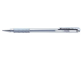 Gelschrijver Pentel K118 Grip medium zilver