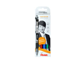 Gelschrijver Pentel BL77 Energel medium assorti 4 stuks
