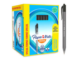 Balpen Paper Mate Inkjoy 100RT medium zwart valuepack 80+20 gratis