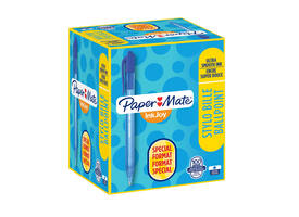 Balpen Paper Mate Inkjoy 100RT medium blauw valuepack 80+20 gratis