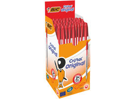 Balpen Bic Cristal medium rood