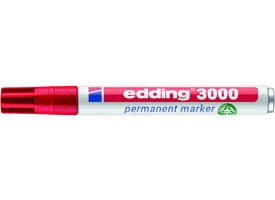 Viltstift edding 3000 rond 1.5-3mm rood
