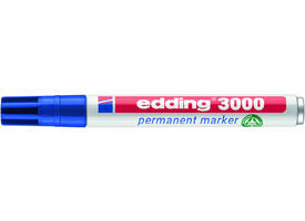 Viltstift edding 3000 rond 1.5-3mm blauw