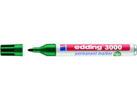 Viltstift edding 3000 rond 1.5-3mm groen