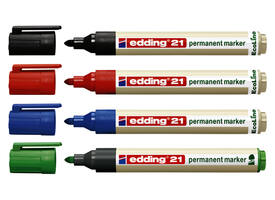 Viltstift edding 21 EcoLine rond zwart 1.5-3mm