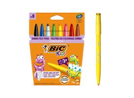 Kleurstiften BicKids Visacolor XL assorti blister à 8 stuks