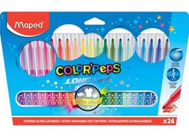 Viltstift Maped Color'Peps Long Life set á 24 kleuren