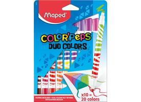 Viltstift Maped Color'Peps Duo Colors set á 10 stuks assorti