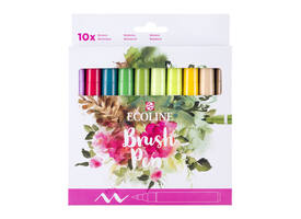 Brushpen Talens Ecoline set à 10 stuks botanisch