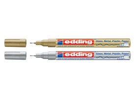 Paintmarker edding 780 op oliebasis 0.8mm zilver