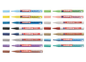 Viltstift Edding 780 lakmarker rond 0.8mm metallic lichtblauw