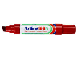 Viltstift Artline 100 schuin 7.5-12mm rood