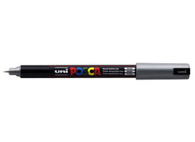 Paintmarker Uni POSCA PC1MR extra fijn zilver