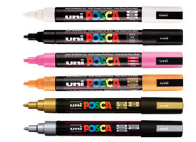 Paintmarker Uni POSCA PC5M medium oranje
