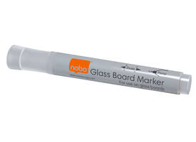 Viltstift Nobo glasbord wit 4 stuks