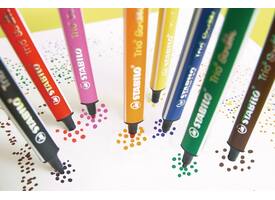 Viltstift STABILO Trio Scribbi 368/14 assorti etui à 14 stuks
