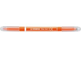 Viltstift STABILO Trio 2 in 1 assorti etui à 10 stuks