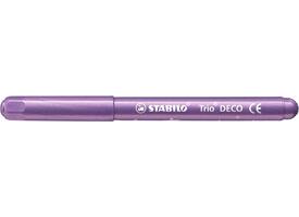 Viltstift STABILO Trio deco metallic assorti etui à 8 stuks