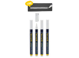 Krijtstift Securit SMA-100 rond wit 1-2mm blister à 4 stuks