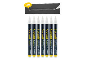 Krijtstift Securit SMA-100 rond wit 1-2mm blister à 7 stuks