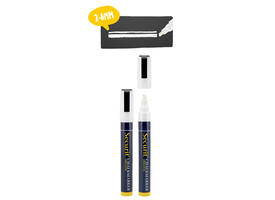 Krijtstift Securit SMA-510 schuin 2-6mm wit blister à 2 stuks