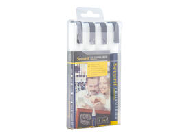 Krijtstift Securit SMA-510 schuin wit 2-6mm blister à 4 stuks